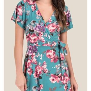 Floral Wrap Dress